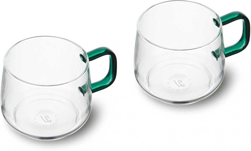 La Cafetière Gyro Sada skleněných hrnků, zelená, 2ks