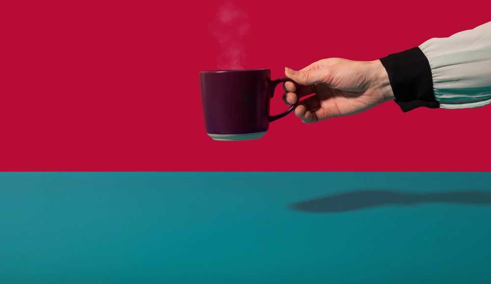 La Cafetière Kameninový hrnek, fialová, 350 ml