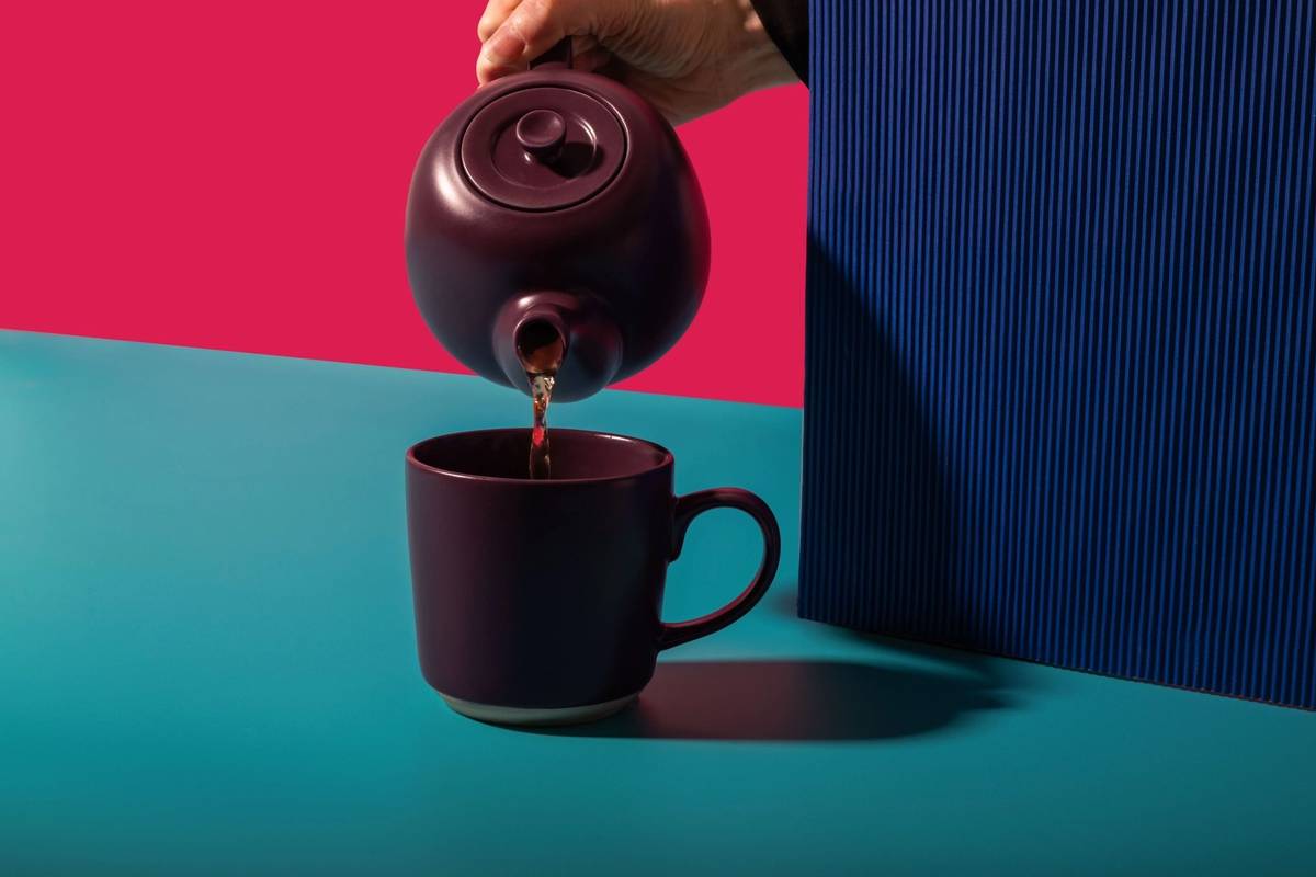 La Cafetière Kameninový hrnek, fialová, 350 ml
