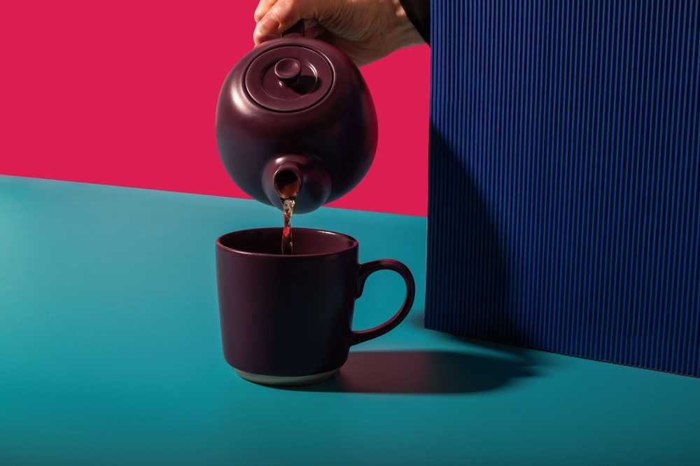 La Cafetière Kameninový hrnek, fialová, 350 ml