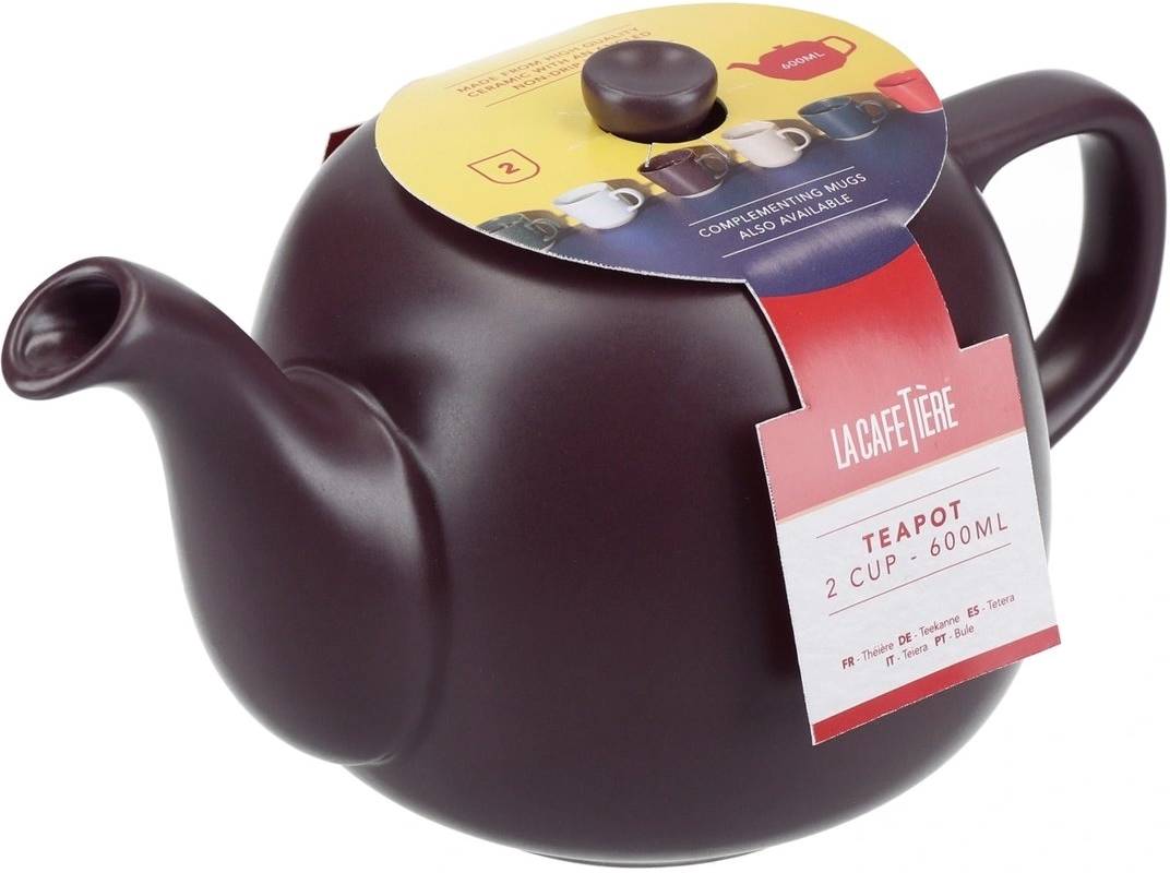 La Cafetière Kameninová konvička na čaj, fialová, 600 ml