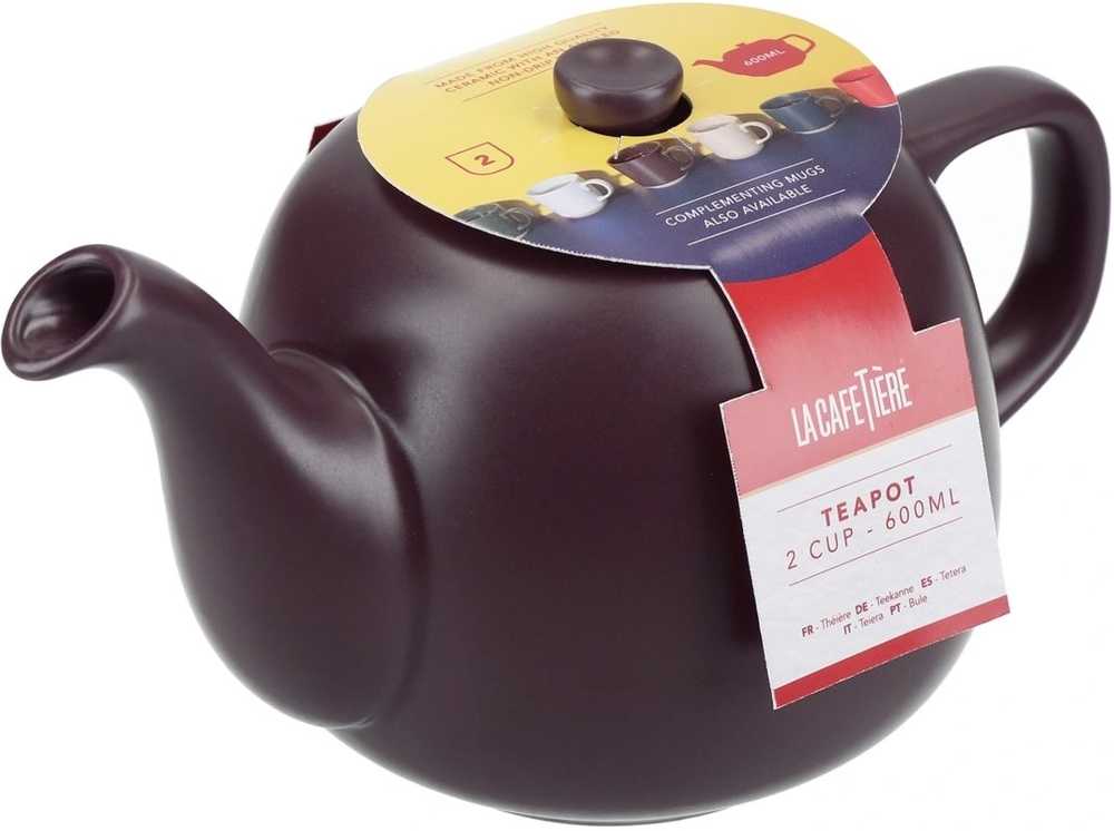 La Cafetière Kameninová konvička na čaj, fialová, 600 ml