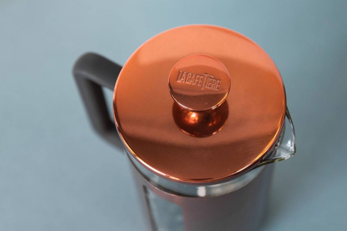 La Cafetière Pisa French Press z nerezové oceli, měděné provedení, pro 3 šálky