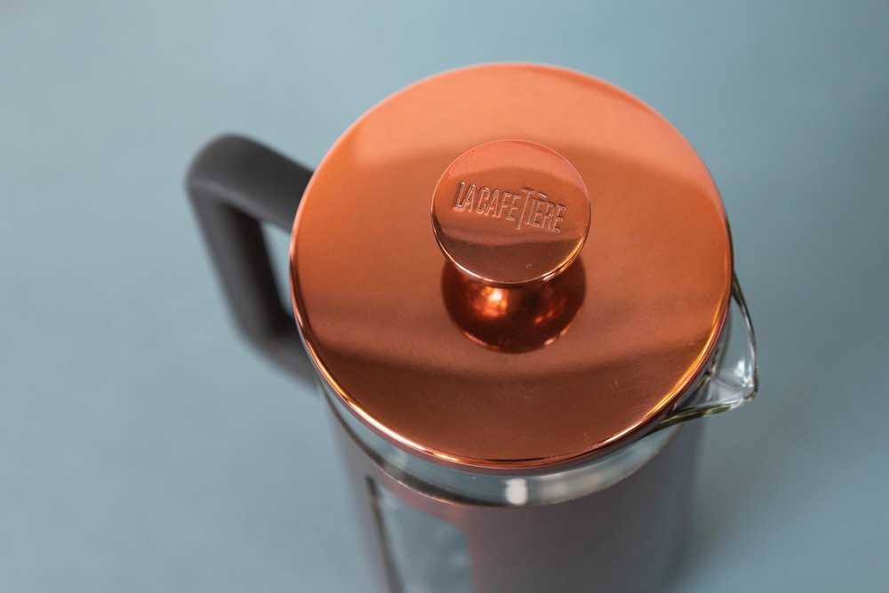 La Cafetière Pisa French Press z nerezové oceli, měděné provedení, pro 3 šálky
