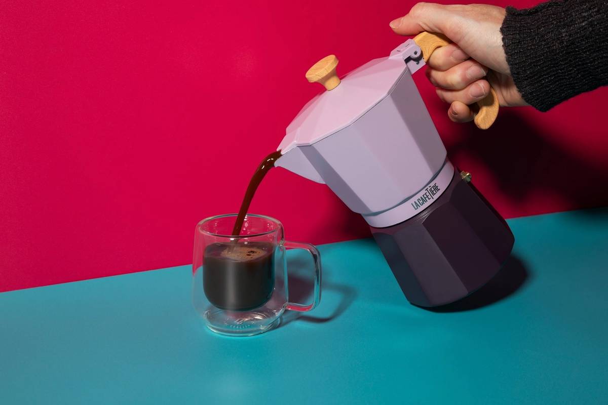 La Cafetière Venice Moka konvička na espresso, fialová, pro 6 šálků