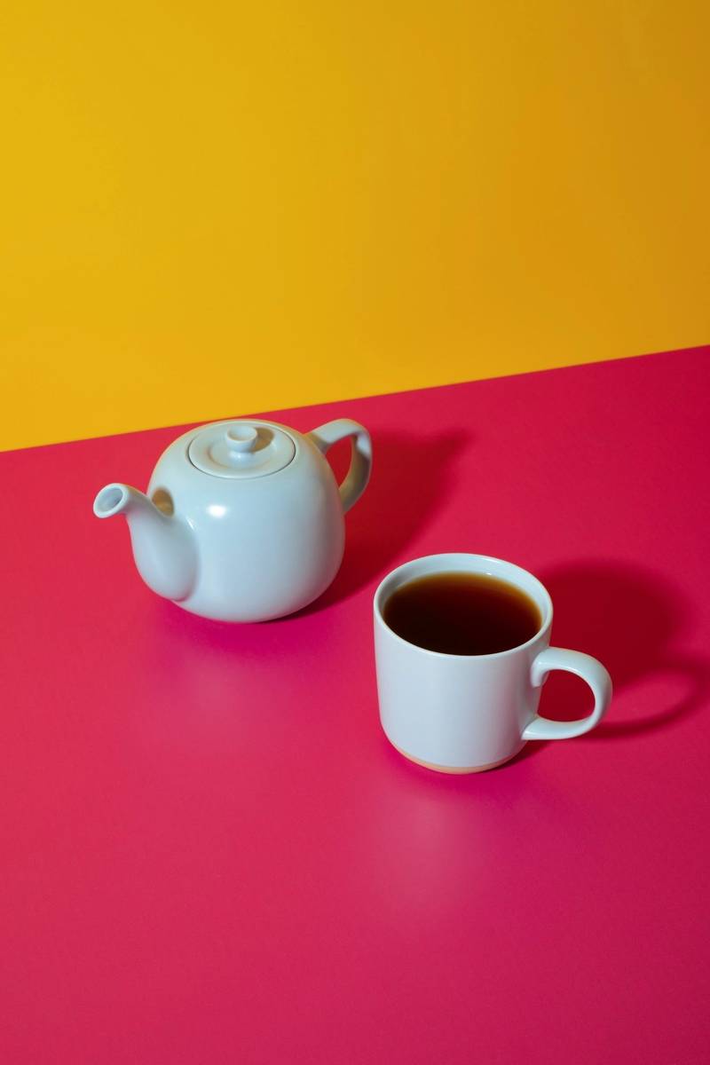 La Cafetière Kameninová konvička na čaj, nebesky modrá, 600 ml