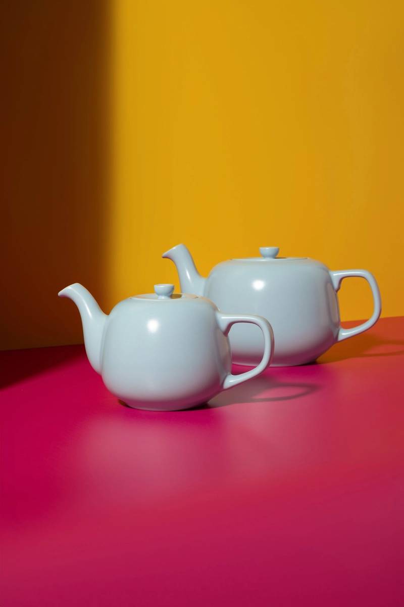 La Cafetière Kameninová konvička na čaj, nebesky modrá, 600 ml