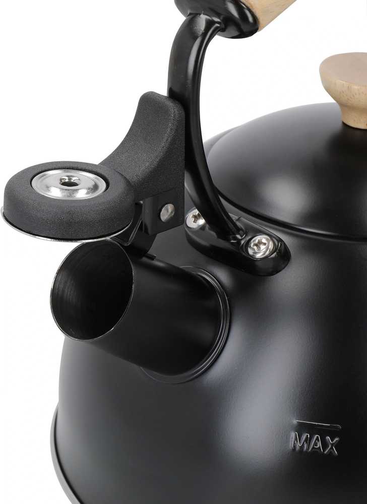 La Cafetière Konvice na čaj s píšťalkou, černá, 1.6 l