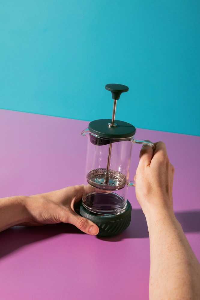 La Cafetière Zero Skleněný French Press, zelená, 1 l, pro 8 šálků