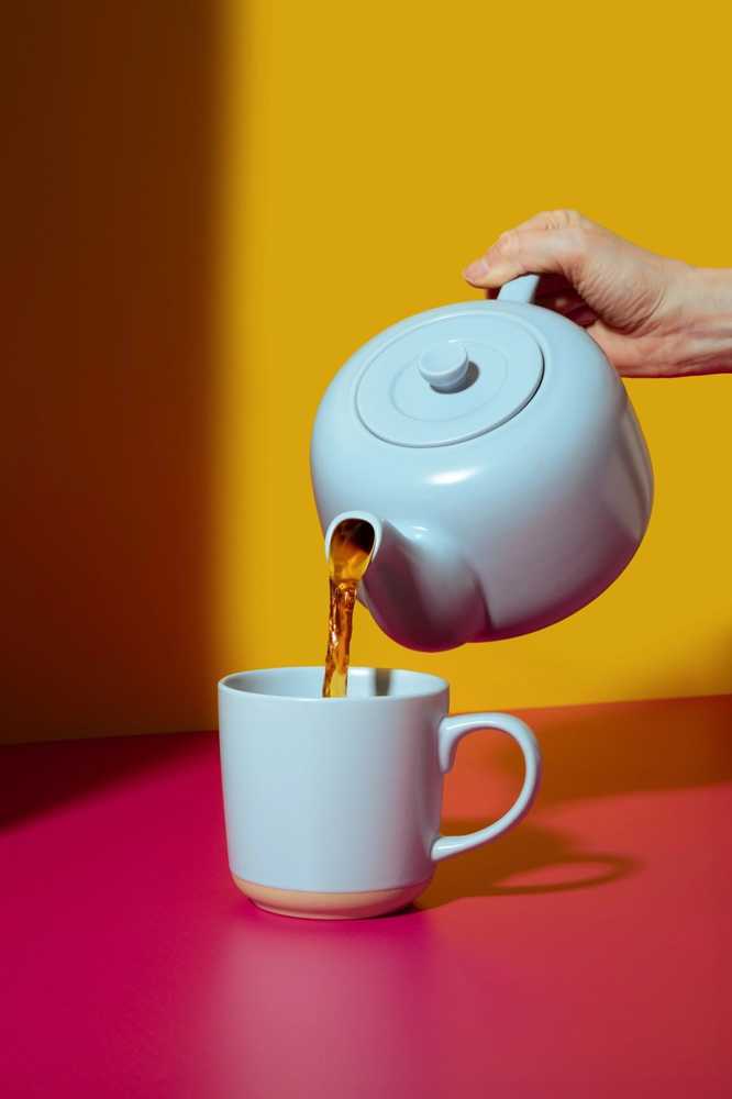 La Cafetière Kameninová konvička na čaj, nebesky modrá, 1.2 l