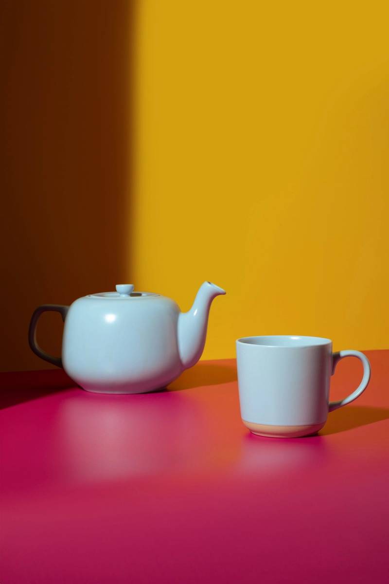 La Cafetière Kameninová konvička na čaj, nebesky modrá, 1.2 l