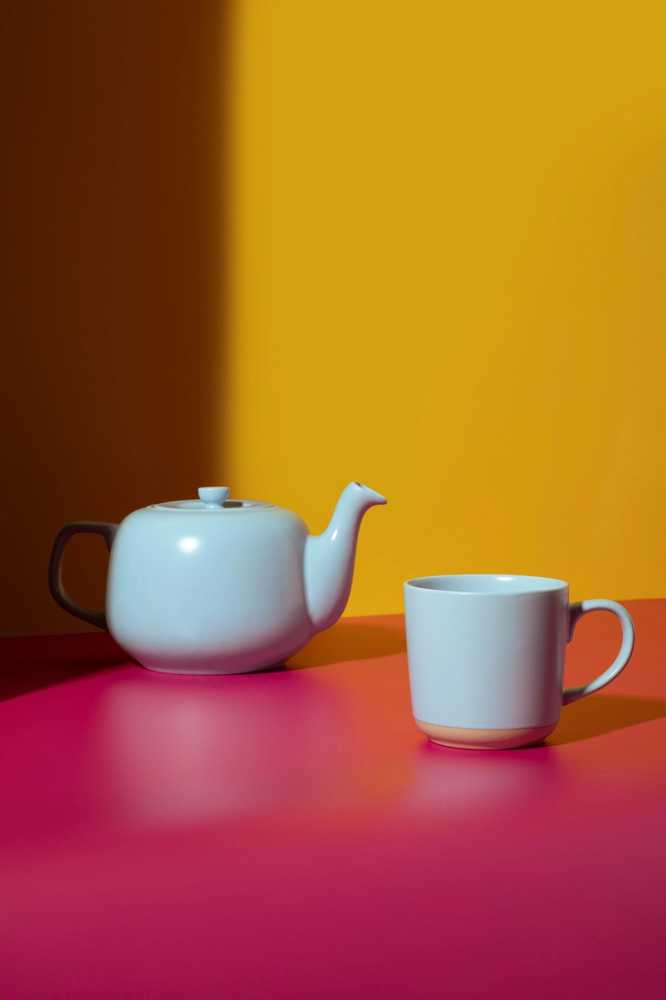 La Cafetière Kameninová konvička na čaj, nebesky modrá, 1.2 l