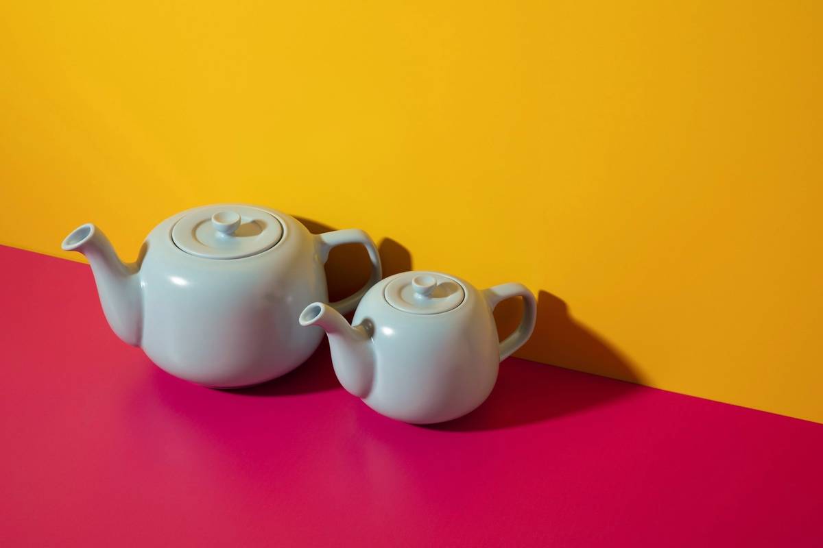 La Cafetière Kameninová konvička na čaj, nebesky modrá, 1.2 l