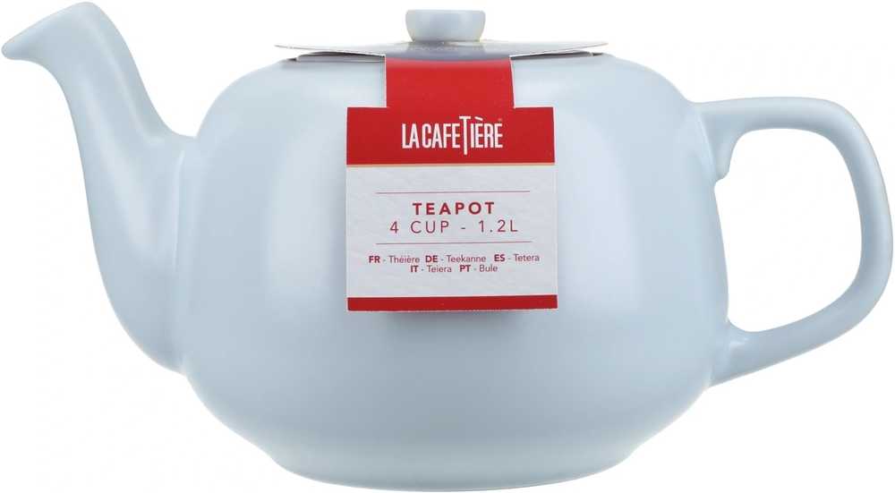 La Cafetière Kameninová konvička na čaj, nebesky modrá, 1.2 l