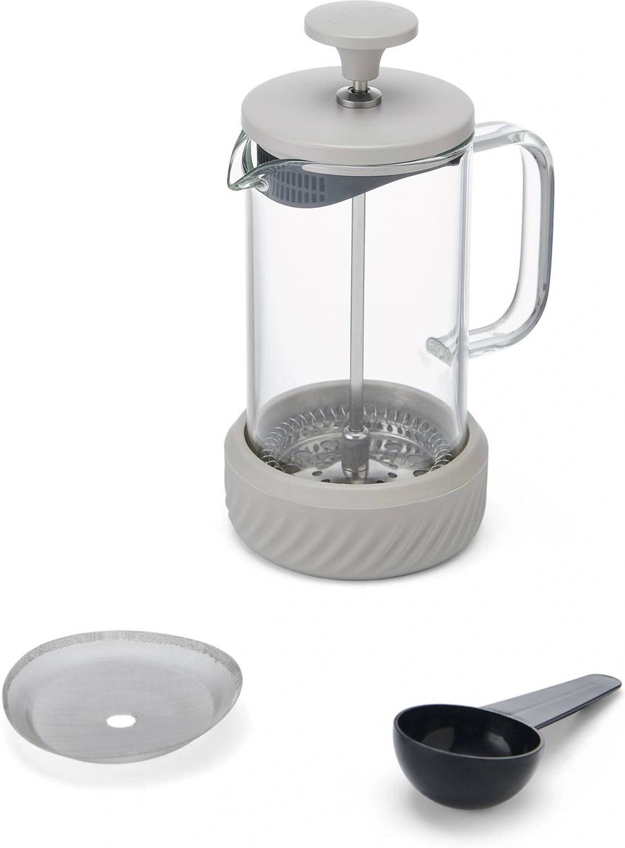 La Cafetière Zero Skleněný French Press, béžová, 350 ml, pro 3 šálky