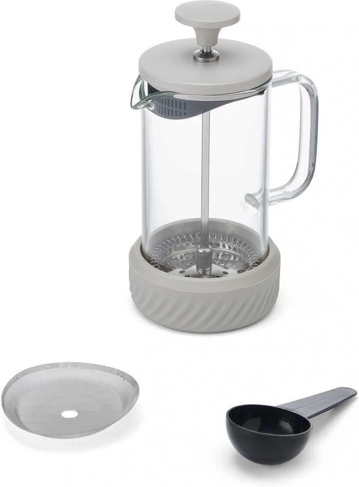 La Cafetière Zero Skleněný French Press, béžová, 350 ml, pro 3 šálky