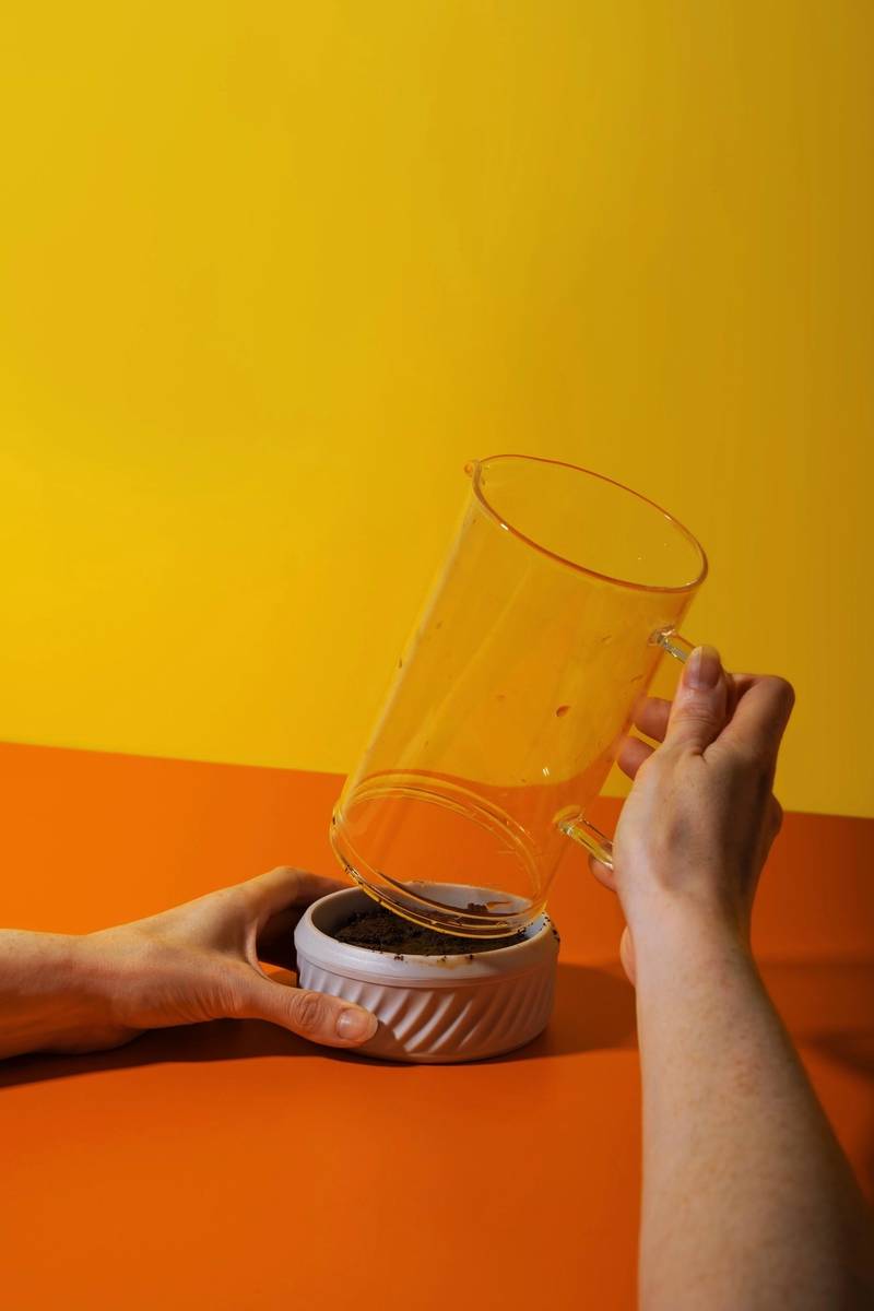 La Cafetière Zero Skleněný French Press, béžová, 1 l, pro 8 šálků