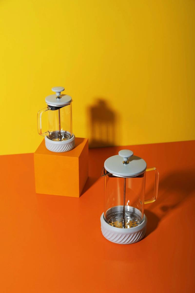 La Cafetière Zero Skleněný French Press, béžová, 1 l, pro 8 šálků