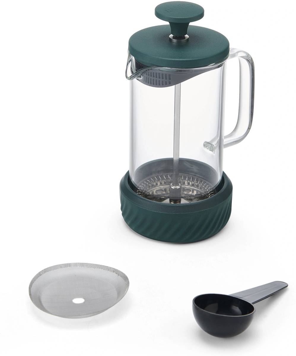 La Cafetière Zero Skleněný French Press, zelená, 350 ml, pro 3 šálky