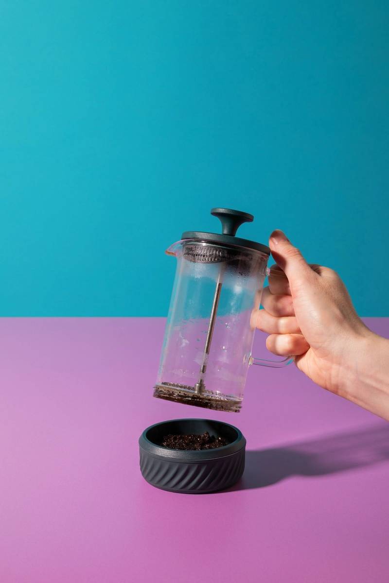 La Cafetière Zero Skleněný French Press, zelená, 350 ml, pro 3 šálky