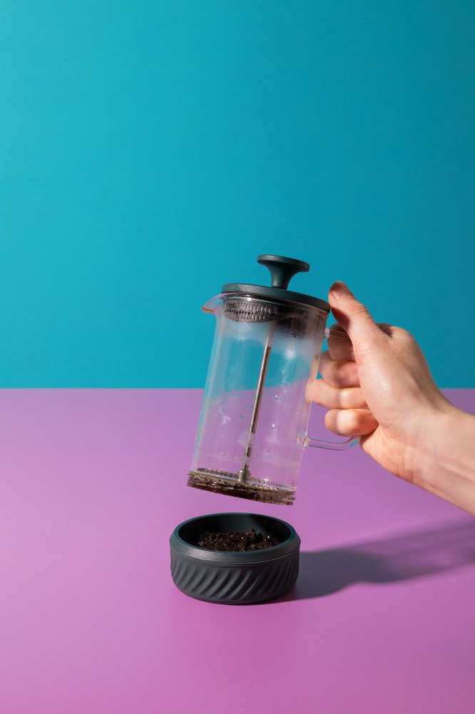 La Cafetière Zero Skleněný French Press, zelená, 350 ml, pro 3 šálky