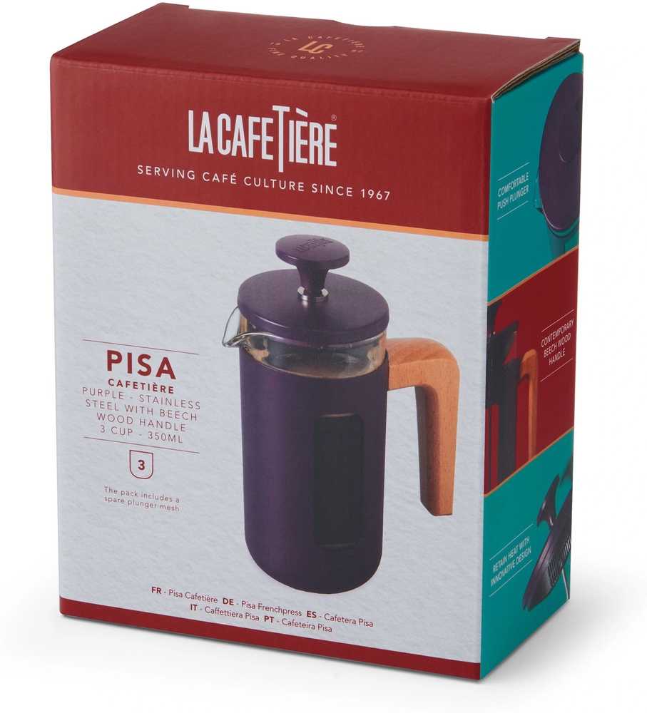 La Cafetière Pisa French Press, fialová, pro 3 šálky