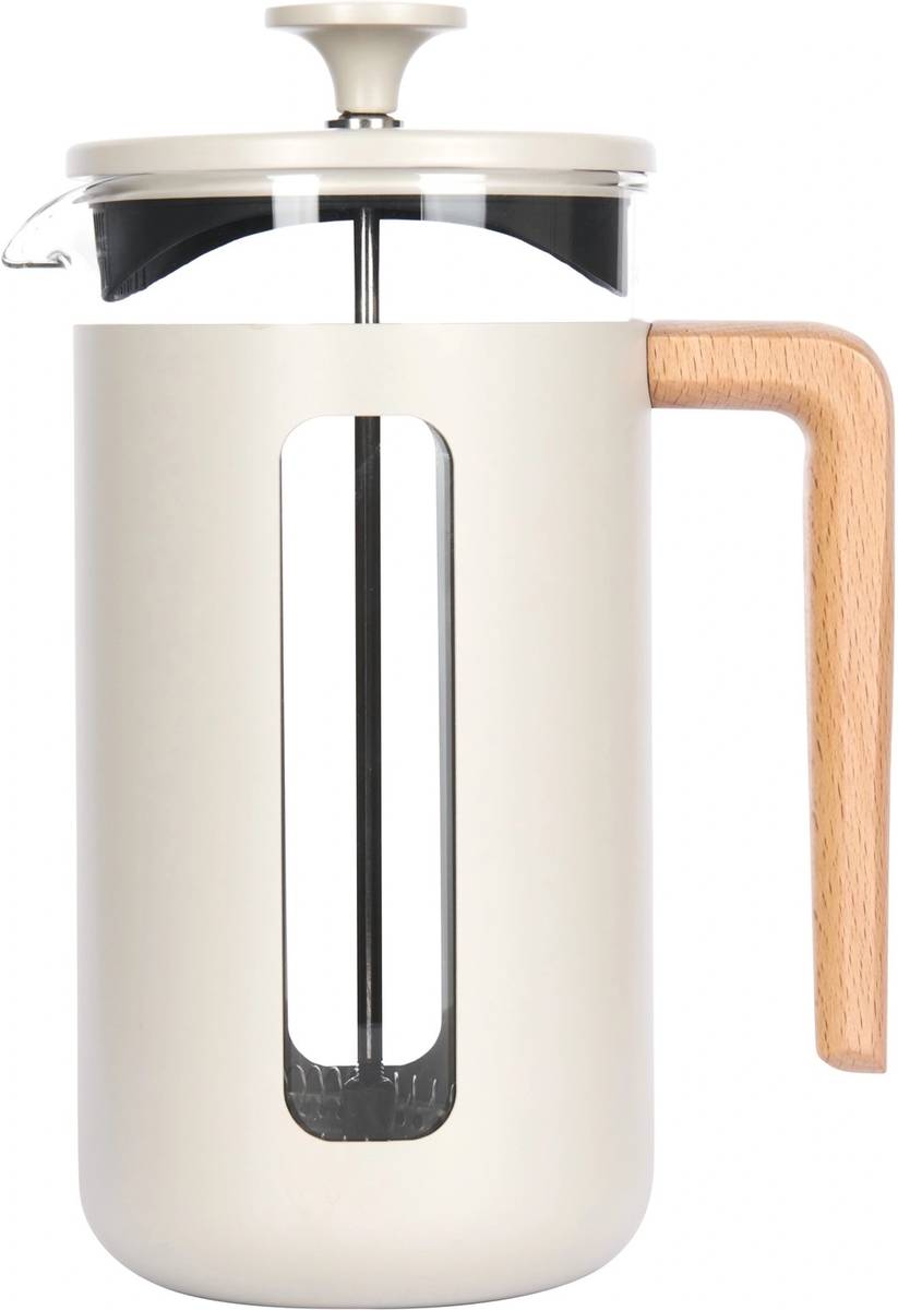 La Cafetière Pisa French Press z nerezové oceli, krémová, pro 8 šálků