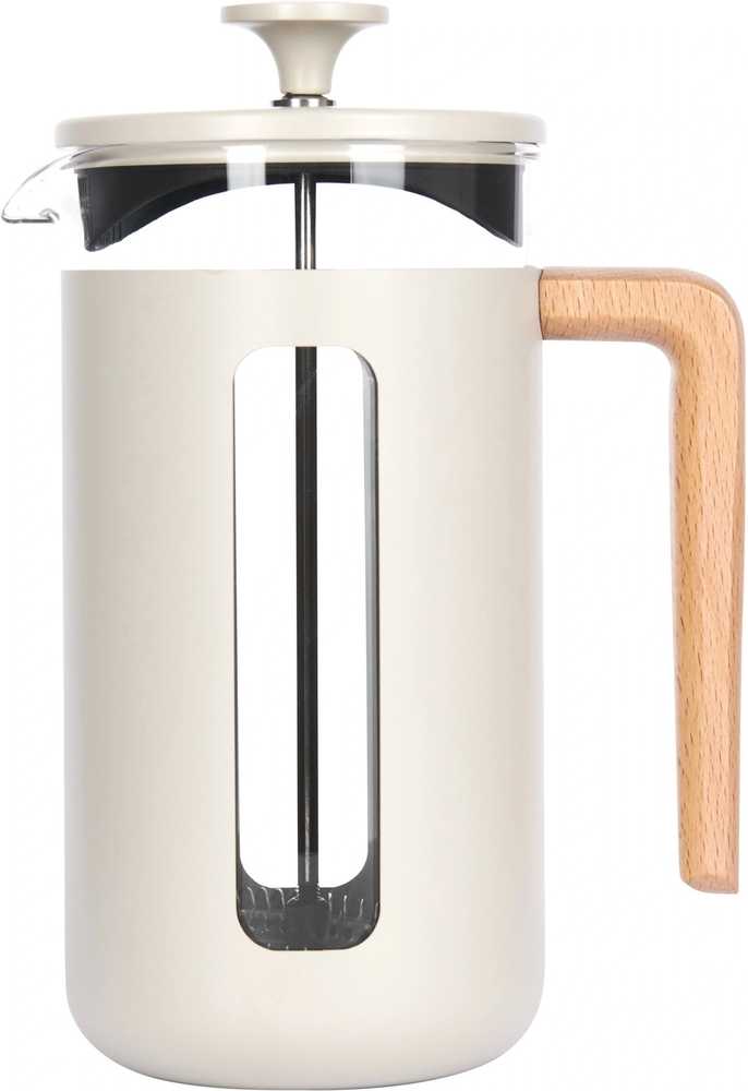La Cafetière Pisa French Press z nerezové oceli, krémová, pro 8 šálků