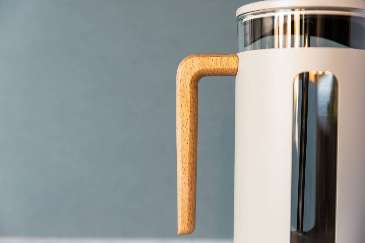 La Cafetière Pisa French Press z nerezové oceli, krémová, pro 8 šálků