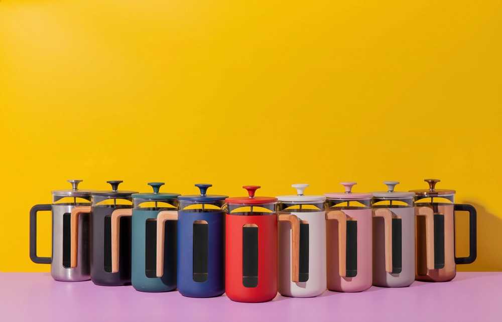 La Cafetière Pisa French Press z nerezové oceli, krémová, pro 8 šálků