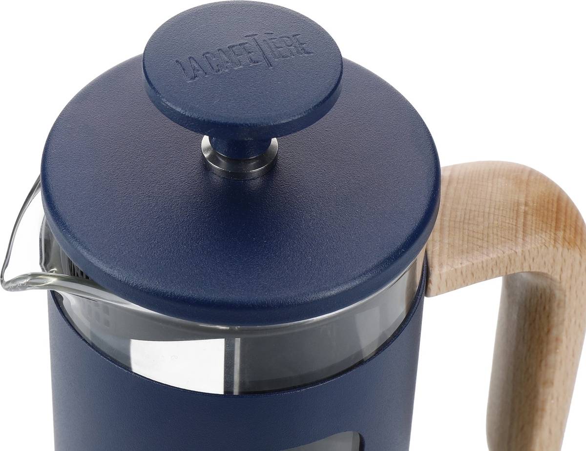 La Cafetière Pisa French Press z nerezové oceli, námořnická modrá, pro 3 šálky