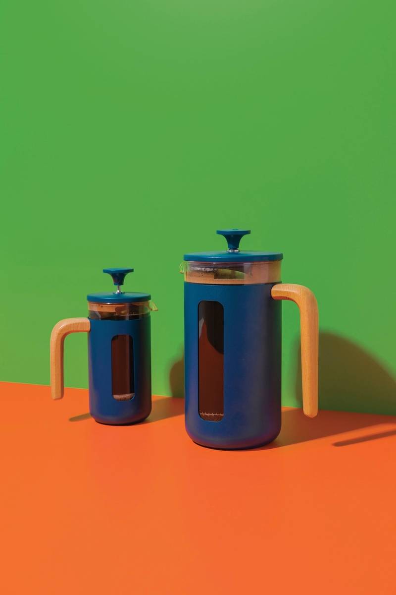 La Cafetière Pisa French Press z nerezové oceli, námořnická modrá, pro 3 šálky