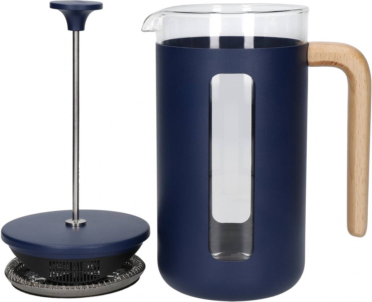 La Cafetière Pisa French Press z nerezové oceli, námořnická modrá, pro 8 šálků