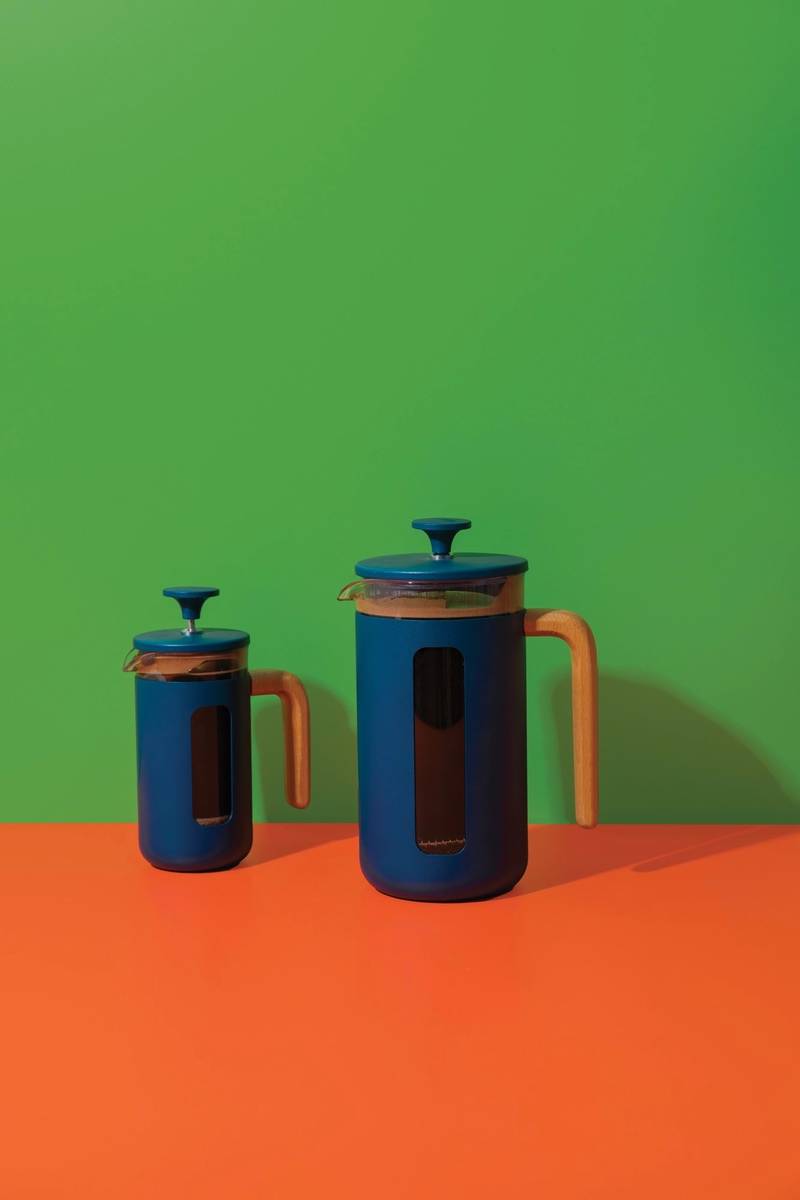 La Cafetière Pisa French Press z nerezové oceli, námořnická modrá, pro 8 šálků