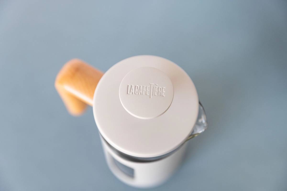 La Cafetière Pisa French Press z nerezové oceli, krémová, pro 3 šálky