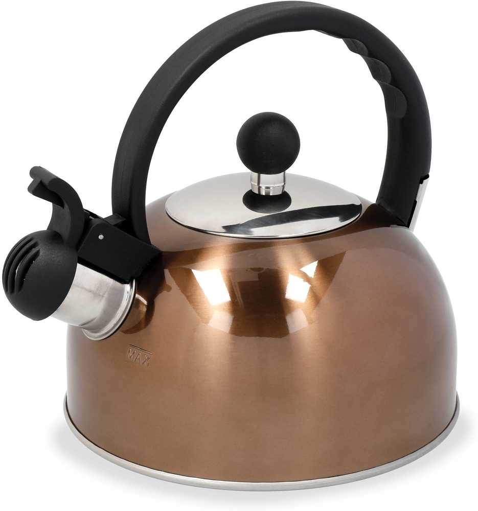 La Cafetière Nerezová konvice na vodu s píšťalkou, měděný efekt, 1.4 l