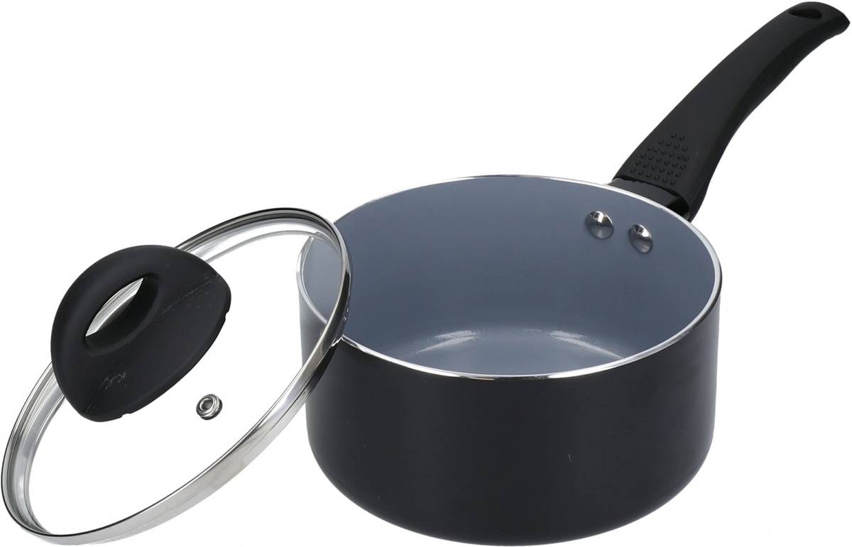 MasterClass Keramický nepřilnavý rendlík s poklicí, 16 cm