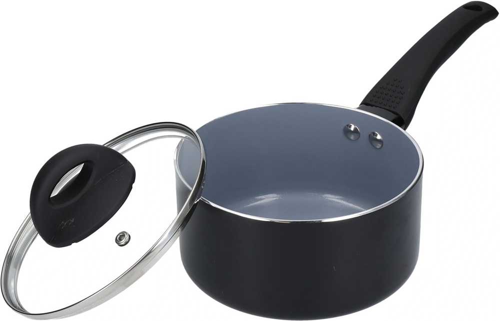 MasterClass Keramický nepřilnavý rendlík s poklicí, 16 cm
