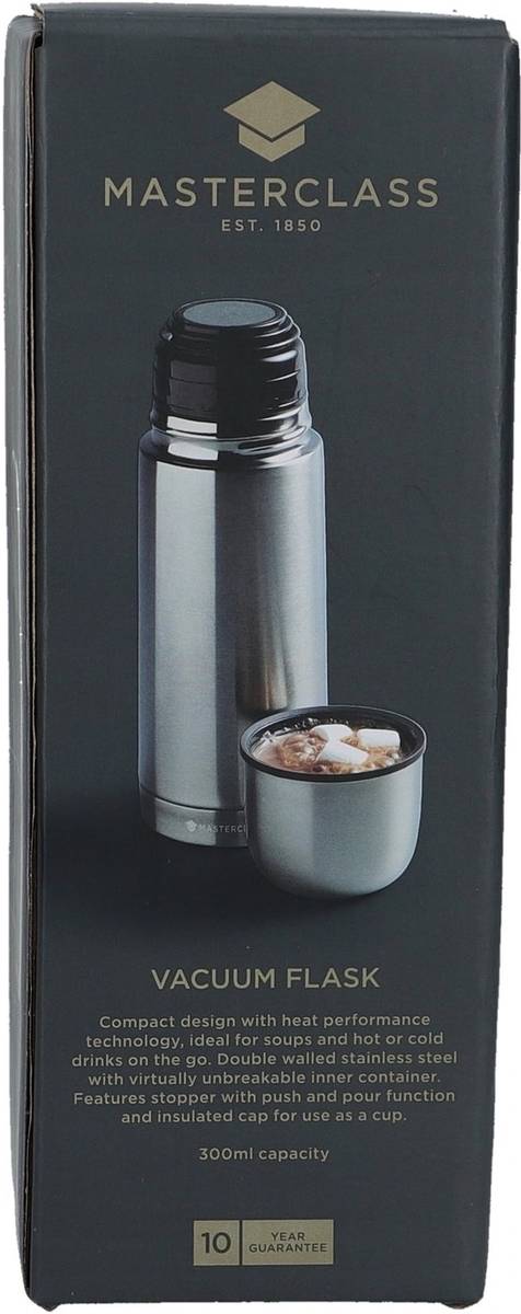 MasterClass Nerezová termoska, 300 ml
