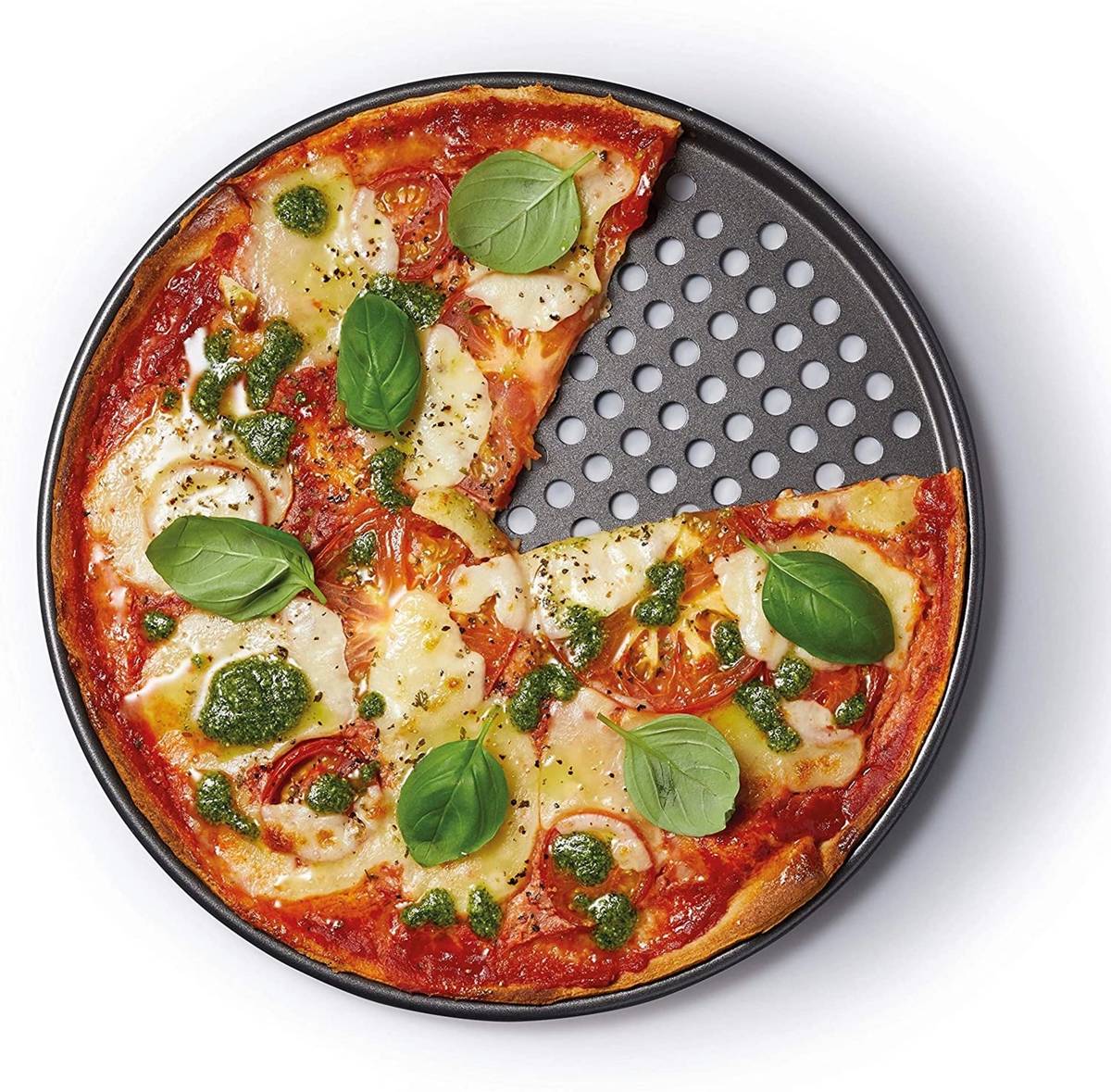 MasterClass Nepřilnavý plech na pizzu, perforovaný, 32 cm