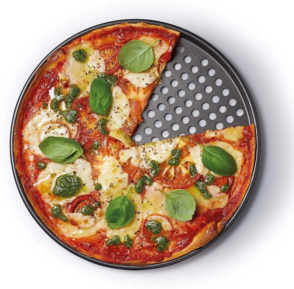 MasterClass Nepřilnavý plech na pizzu, perforovaný, 32 cm
