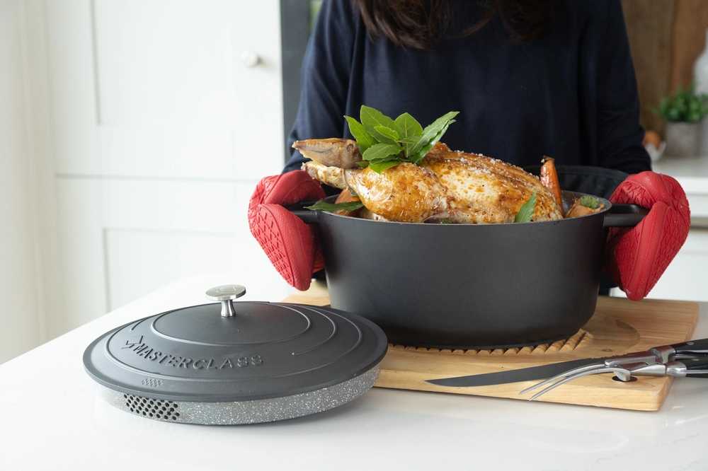 MasterClass Kastrol z litého hliníku, oválný, 28 cm