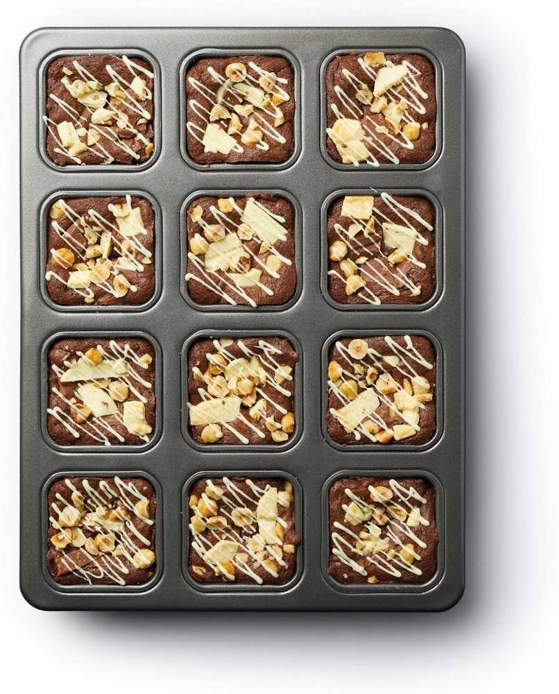MasterClass Nepřilnavá forma na mini brownies, 34 x 26 cm