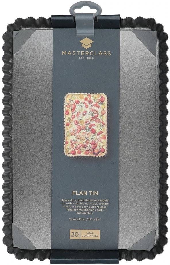 MasterClass Nepřilnavá forma na koláč / quiche, 31 x 21 cm
