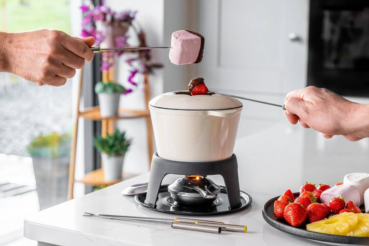 MasterClass Sada na fondue, krémová