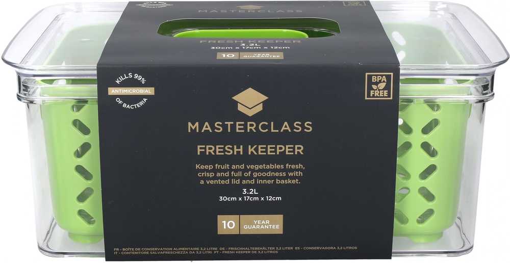 MasterClass Fresh Keeper Úložný box na ovoce nebo zeleninu, 3.2 l