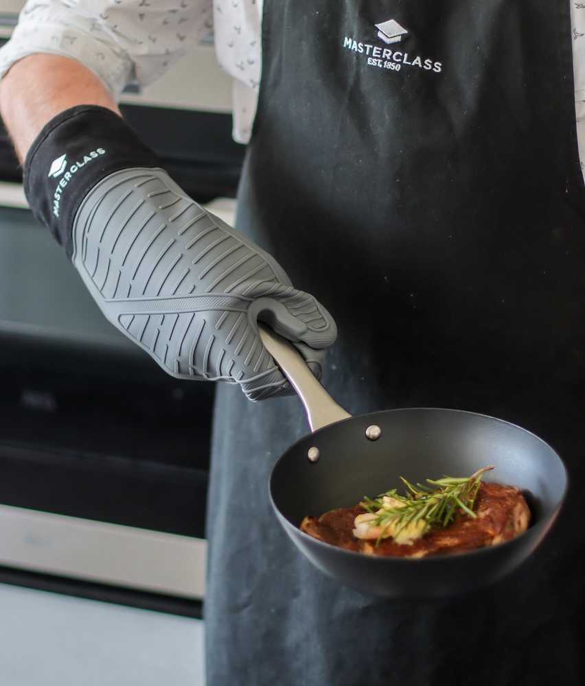 MasterClass Silikonová kuchyňská chňapka, šedá