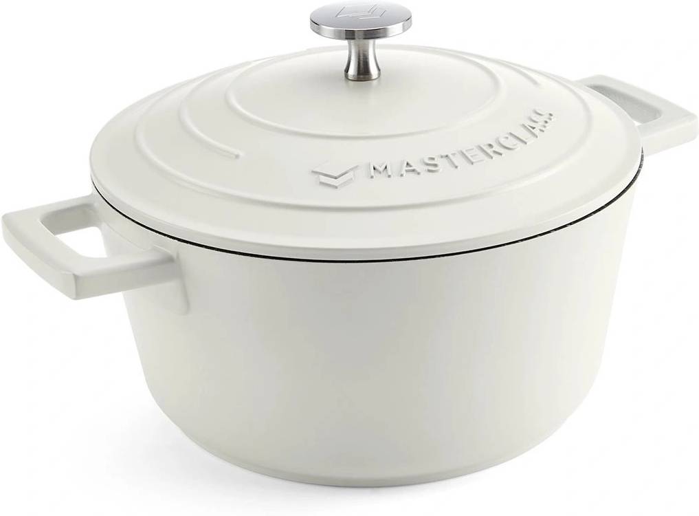 MasterClass Kastrol z litého hliníku, smetanově bílá, 20 cm