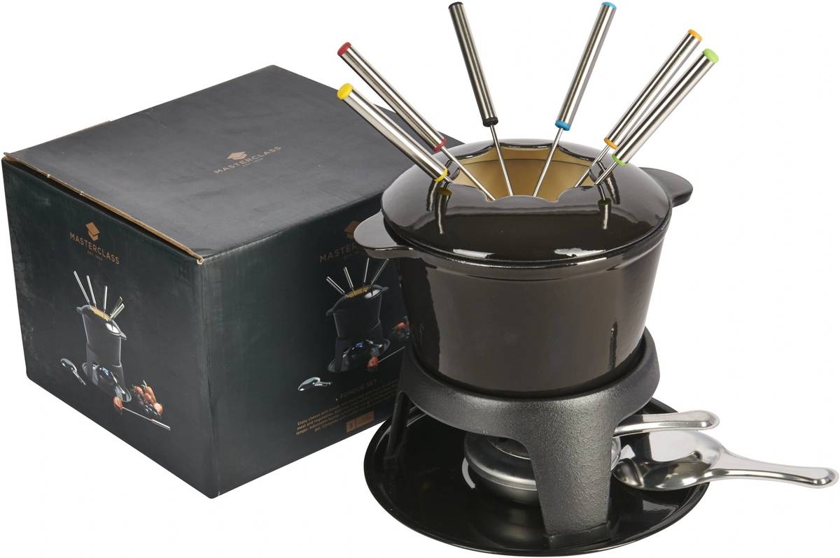 MasterClass Sada na fondue, černá