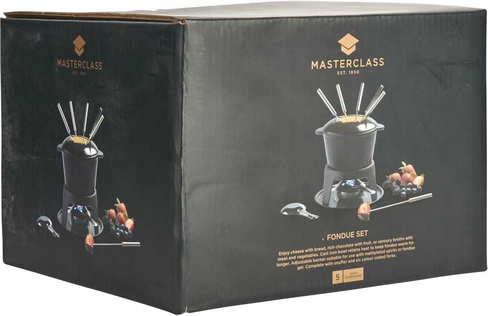MasterClass Sada na fondue, černá